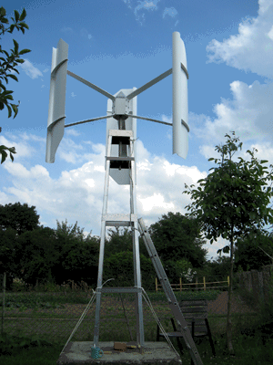 Kleinwindkraftanlage mit Rotor aus Carbon